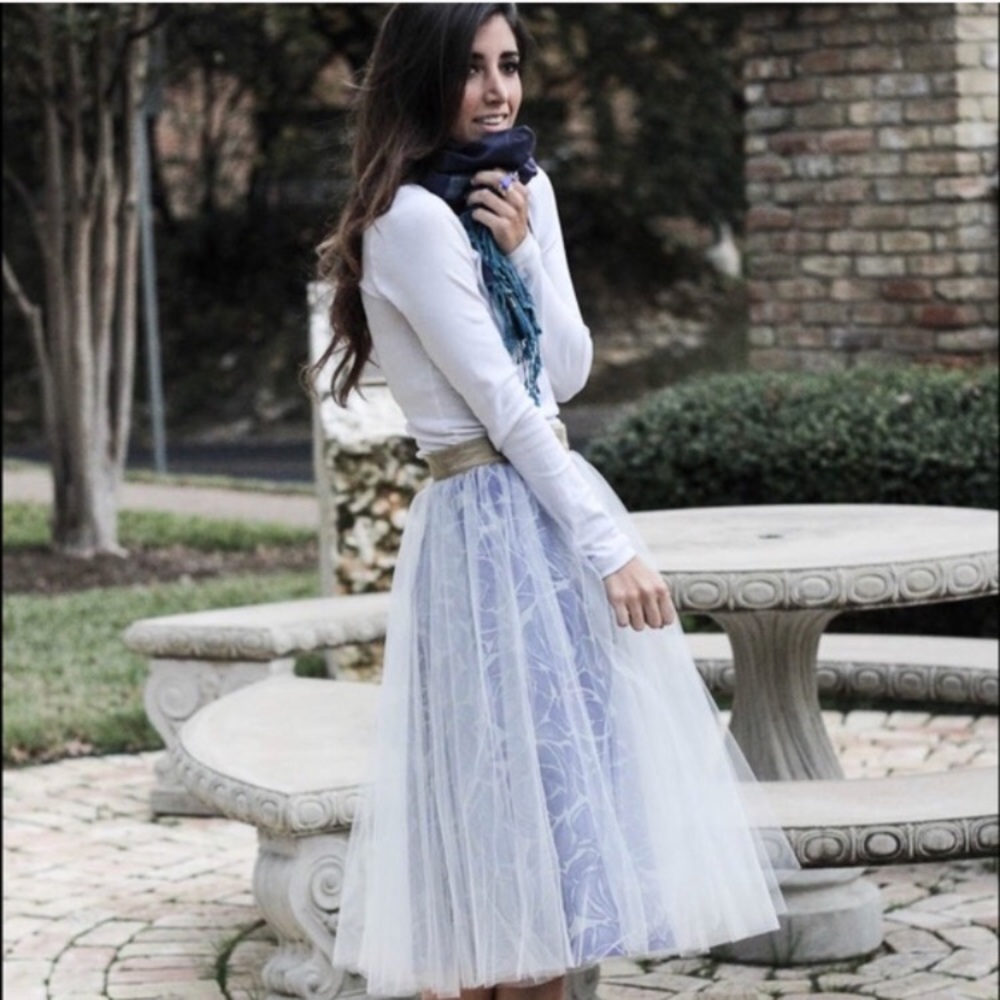 Anthropologie tulle skirt